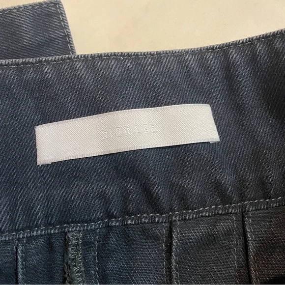 NEW! Dion Lee- Darted Denim Mini Skirt in Washed Black Size US 4 Pleated Y2K - Picture 7 of 8